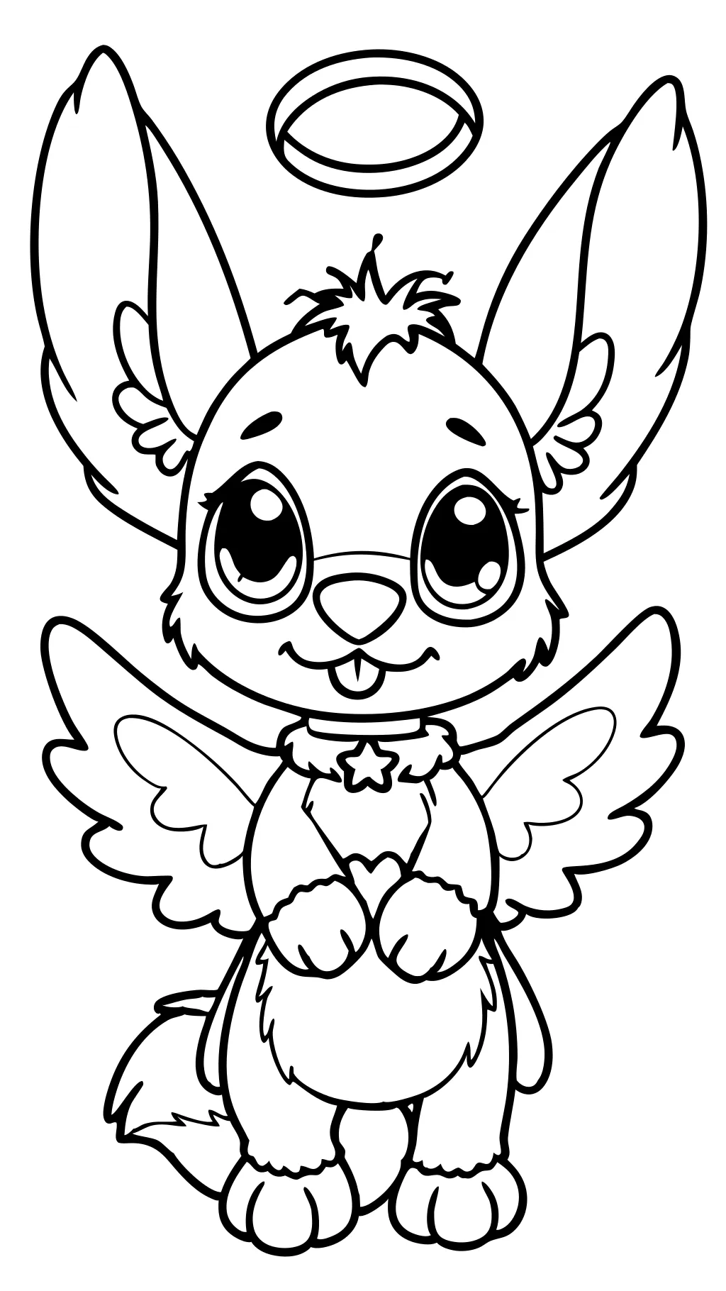 angel stitch coloring pages